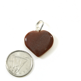 Red Aventurine Gemmy Heart Pendant from The Rock Space