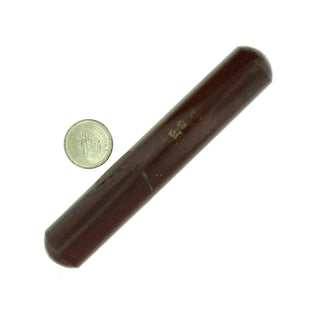 Red Jasper Rounded Massage Wand - Medium #3 - 4" to 5"    from The Rock Space