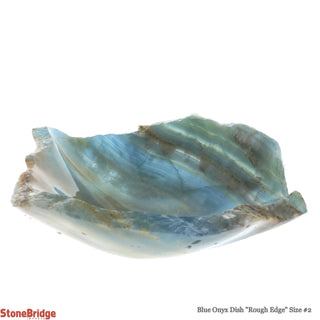 Blue Onyx Dish Rough Edge #2    from The Rock Space