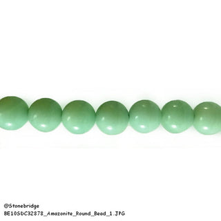 Amazonite - Round Strand 7" - 8mm from The Rock Space