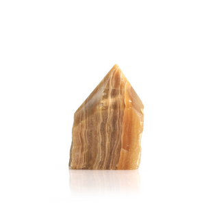 Calcite Golden Cut Base, Polished Point Tower #2    from The Rock Space