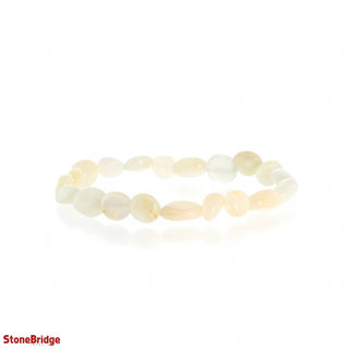 Moonstone Cream Tumbled Bracelets    from The Rock Space