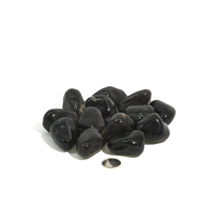 Black Onyx Tumbled Stones - Brazil    from The Rock Space