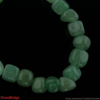 Green Aventurine Tumbled SM Bracelet    from The Rock Space