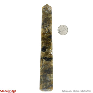 Labradorite Obelisk #4 Extra Tall - 90g to 149.9g    from The Rock Space