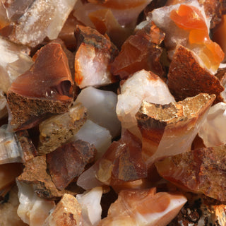 Carnelian Agate Chips from The Rock Space