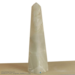 Grey Aragonite Obelisk U#1 - 40cm    from The Rock Space