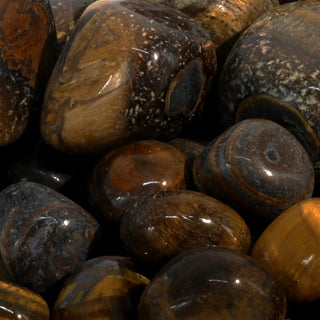 Gold Tiger Eye Tumbled Stones - India    from The Rock Space