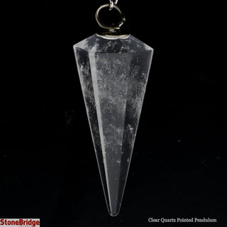 Clear Quartz Pendulum 6 Facets & Ring    from The Rock Space