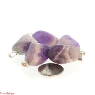 Amethyst Chevron Tumbled Pendants - 5 Pack    from The Rock Space