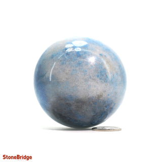 Trollite Blue Sphere - Small #2 - 2 1/4"    from The Rock Space