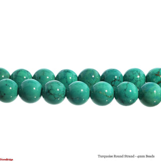 Turquoise Round Strand - 6mm Beads    from The Rock Space