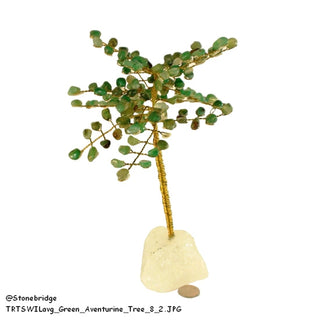 Green Aventurine Gem Tree W/ Wire Trunk 8"    from The Rock Space