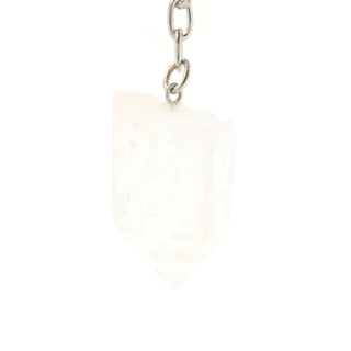 Keychain - Clear Quartz Point from The Rock Space