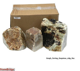 Soapstone Chunk - 22 lb Box    from The Rock Space