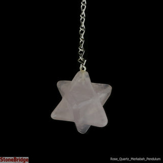 Rose Quartz Merkaba Pendulum - Type 2    from The Rock Space