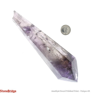 Amethyst Point Polished Sword U#8 - 6 1/4"    from The Rock Space