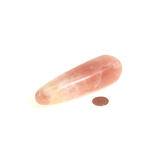 Calcite Rose Rounded Massage Wand - Jumbo #1 - 3" to 4 1/2"    from The Rock Space