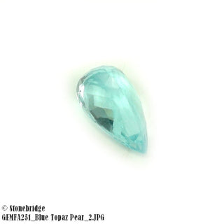 Blue Topaz Pear Cabachon    from Stonebridge Imports