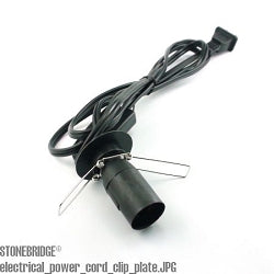 Black Power Cord for Table Lamp with bottom plate - 7W bulb included    from The Rock Space