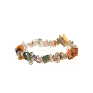 Rutilated Quartz Bead Bracelet Mix Chip   from The Rock Space