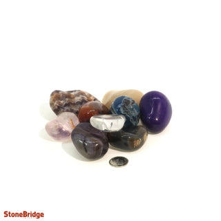 Mixed Tumbled Stones (CONTAINS DYED AGATE) from The Rock Space