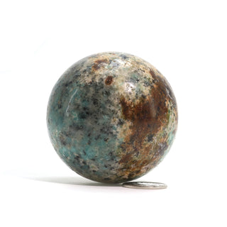 Amazonite Feldspar Sphere - Small #1 - 2" from The Rock Space