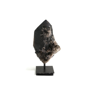 Smoky Quartz Cluster on Iron Stand U#43    from The Rock Space