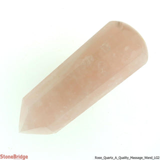 Rose Quartz A Pointed Massage Wand - Large #1 - 2 1/2" to 3 1/2"    from The Rock Space