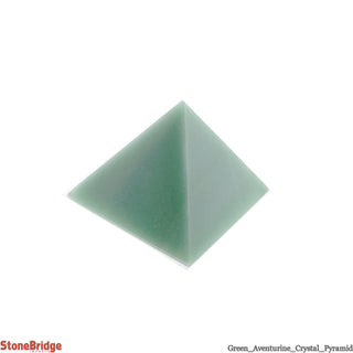 Green Aventurine Pyramid #4 - 2" to 2 1/4" Wide    from The Rock Space