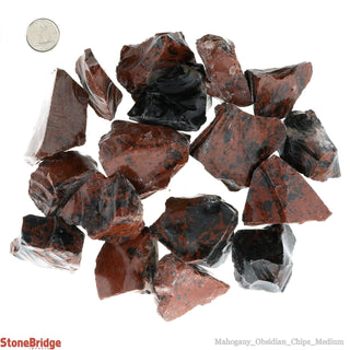 Obsidian Mahogany Chips - Medium    from The Rock Space