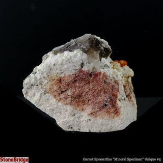 Garnet Spessartine on Smoky Quartz U#5    from The Rock Space