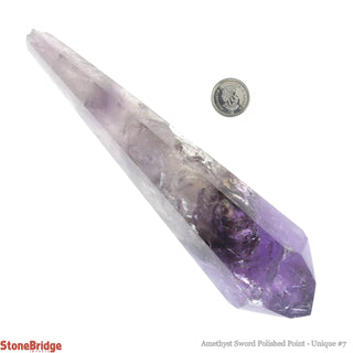 Amethyst Point Polished Sword U#7 - 6 3/4"    from The Rock Space