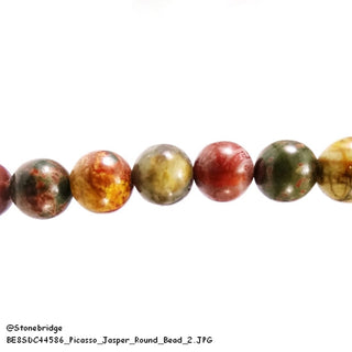 Picasso Jasper Bead Strand
