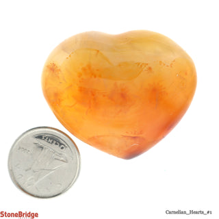 Carnelian Crystal Puffy Heart #1 - 15 to 24G    from The Rock Space