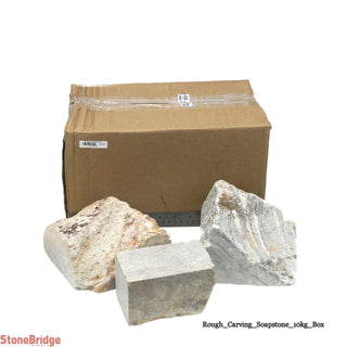 Soapstone Chunk - 22 lb Box    from The Rock Space