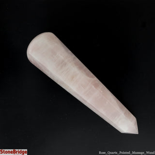 Rose Quartz A Pointed Massage Wand - Jumbo #2 - 4 1/2" to 5 1/2"    from The Rock Space