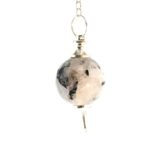 Rainbow Moonstone Ball and Point Pendulum - 3 Pack from The Rock Space