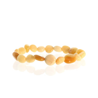 Jade Honey Tumbled Bracelets from The Rock Space