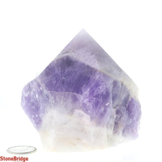 Amethyst Chevron Cut Base, Polished Point Tower #3    from The Rock Space