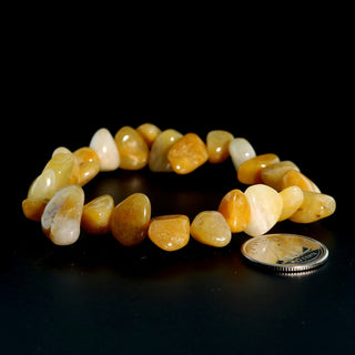 Yellow Aventurine Tumbled Offset Bracelet    from The Rock Space