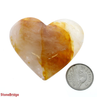 Golden Healer Heart #3 - 1 1/2" to 2 1/2" from The Rock Space
