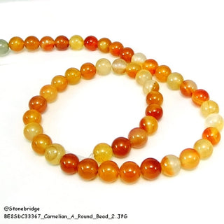 Carnelian A - Round Strand 15" - 4mm    from The Rock Space