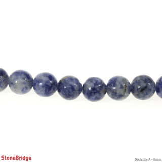 Sodalite A - Round Strand 15" - 8mm    from The Rock Space