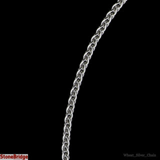 Sterling Silver Chain "Wheat Style" 035 - 24" Long    from The Rock Space