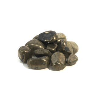 Pyrite Iron Matrix Tumbled Stones - India