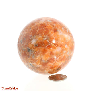 Calcite Orange Sphere - Small #1 - 2 1/4"    from The Rock Space