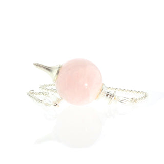 Rose Quartz Ball and Point Pendulum - 3 Pack from The Rock Space