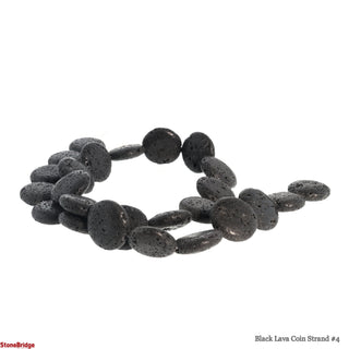 Black Lava Coin Strand #4    from The Rock Space