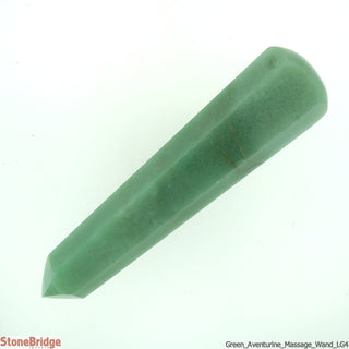 Green Aventurine Pointed Massage Wand - Large #1 - 2 1/2" to 3 1/2"    from The Rock Space